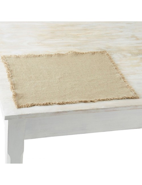 6 sets de table Colorado 100% lin Charvet - 5 coloris