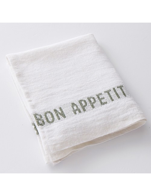 6 serviettes de table Charvet Bon Appétit 100% lin - 9 coloris