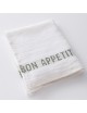 6 serviettes de table Charvet Bon Appétit 100% lin - 9 coloris