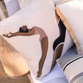 Coussin outdoor Graciosa carré 45x45cm Podevache