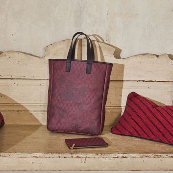 Sac cabas Pivoine coton Le Jacquard Français - 2 tailles