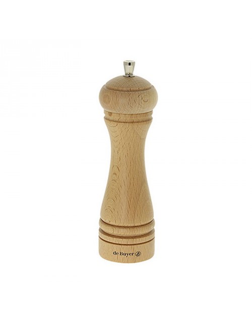 Moulins poivre et sel De Buyer 18cm bois Java