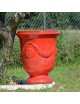 Vase Anduze émaillé rouge Terre Figuière - 4 tailles
