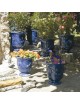 Vase Anduze émaillé bleu foncé Terre Figuière - 4 tailles