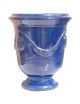 Vase Anduze émaillé bleu foncé Terre Figuière - 4 tailles