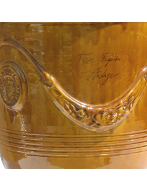 Vase Anduze émaillé miel Terre Figuière - 4 tailles