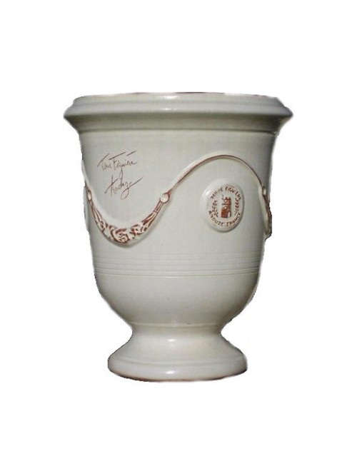 Vase Anduze émaillé ivoire Terre Figuière - 4 tailles