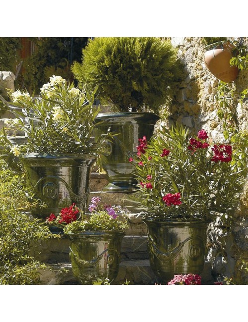 Vase Anduze émaillé vert Terre Figuière - 4 tailles