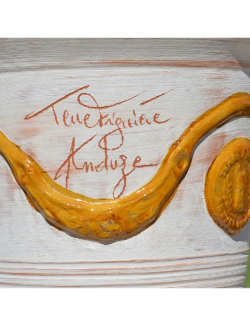 Vase Anduze Cérusé miel Terre Figuière- 4 tailles