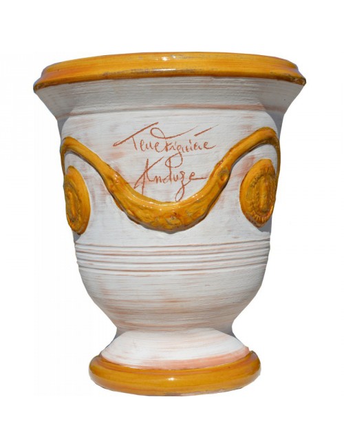 Vase Anduze Cérusé miel Terre Figuière- 4 tailles