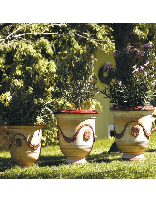 Vase Anduze Cérusé bordeaux Terre Figuière - 4 tailles