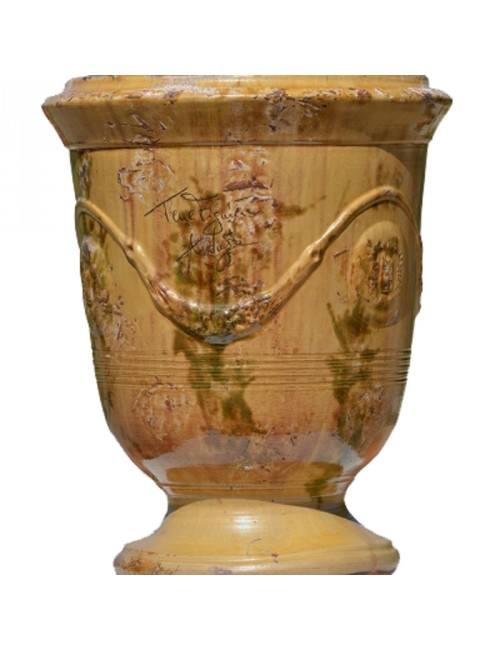 Vase Anduze émaillé vieilli Antique Terre Figuière - 4 tailles