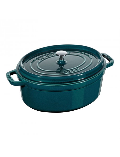 Cocotte Staub Blue La Mer ovale en fonte - 2 tailles
