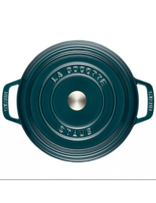 Cocotte en fonte Staub ronde Blue La Mer - 4 diamètres