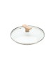 Couvercle en verre De Buyer bouton bois - 4 tailles