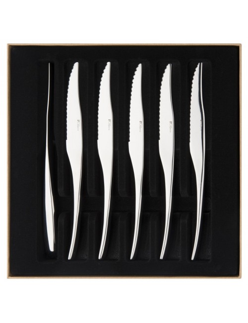 Coffret 6 couteaux Gourmet miroir Degrenne