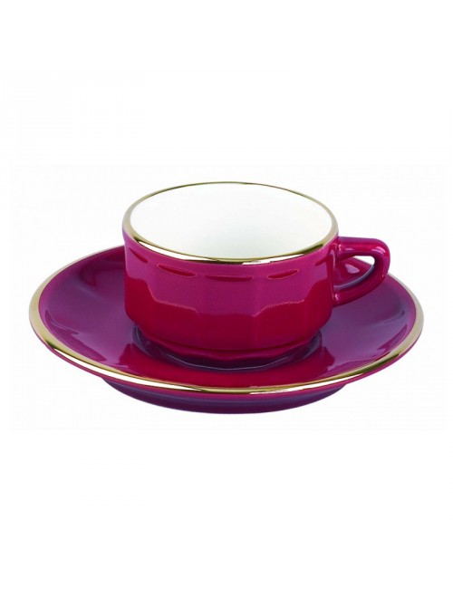 Tasse et soucoupe Flora Apilco - 6 coloris 4 tailles