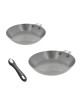 Set batterie 2 poêles à frire De Buyer Mineral B amovible