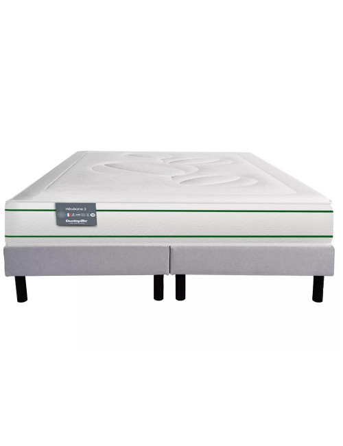 Pack literie hiver matelas sommier Heveane Dunlopillo couette oreillers