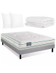 Pack literie hiver matelas sommier Heveane Dunlopillo couette oreillers