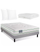 Pack literie été matelas sommier Heveane Dunlopillo couette oreiller