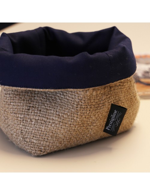 Panière toile jute Prestigiline