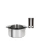 Set batterie Cristel Mutine amovible 14 pièces inox