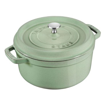 Cocotte Staub en fonte Sauge - 6 diamètres