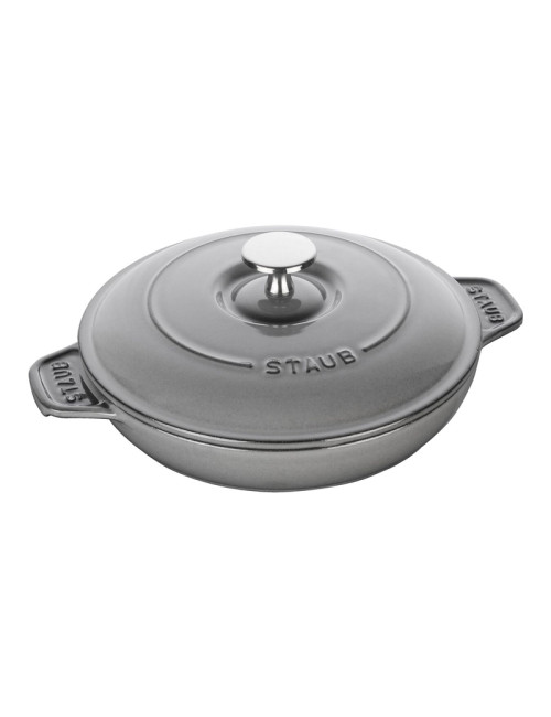 Assiette chaude ronde plat fonte Staub 20cm - 2 coloris
