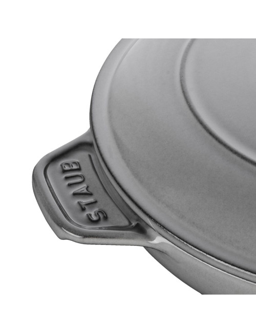 Assiette chaude ronde plat fonte Staub 20cm - 2 coloris