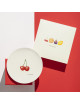 Coffret 4 Assiettes Saisons fruits Degrenne