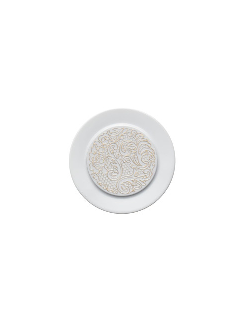 6 Assiettes L Couture DEGRENNE or - 2 tailles