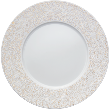 6 Assiettes L Couture DEGRENNE or - 2 tailles