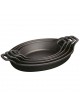 Set de 4 plats empilables Staub Noir mat en fonte