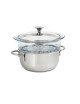 Ensemble vapeur Cristel Master inox verre 20cm