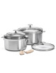 Batterie 3 casseroles Alchimy Loqy De Buyer 7 pièces