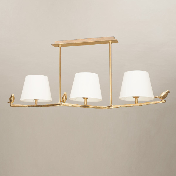 Suspension Plume Bronze Objet Insolite - 3 coloris