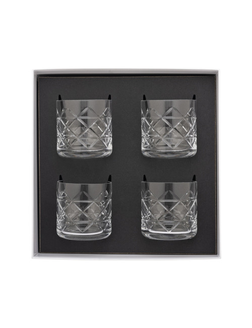Coffret Newport 4 verres à whisky Degrenne