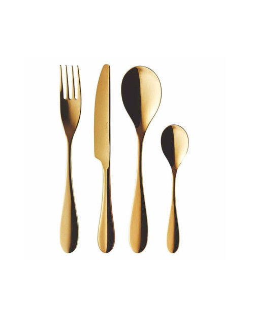 24 couverts Onde Gold Degrenne