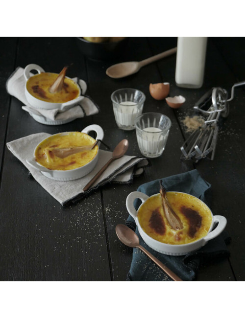 6 plats à crème brûlée Toulouse Pillivuyt en porcelaine