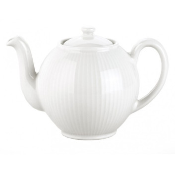 Théière en porcelaine Plissé Pillivuyt 50cl ou 150cl - 2 tailles