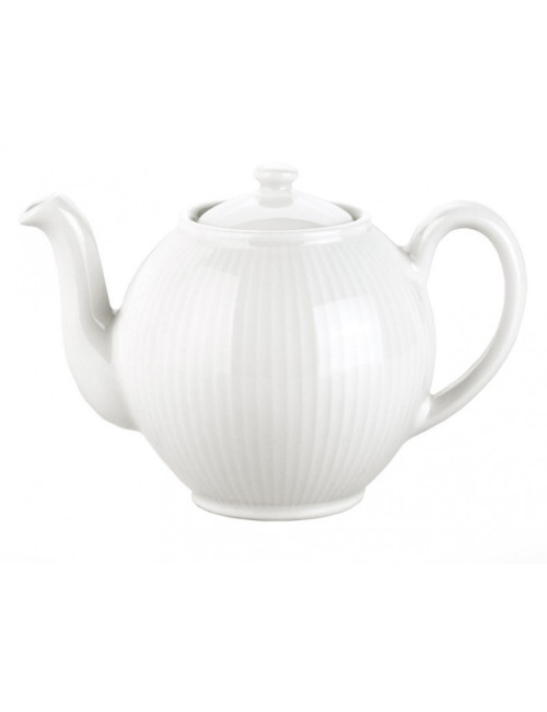Théière en porcelaine Plissé Pillivuyt 50cl ou 150cl - 2 tailles