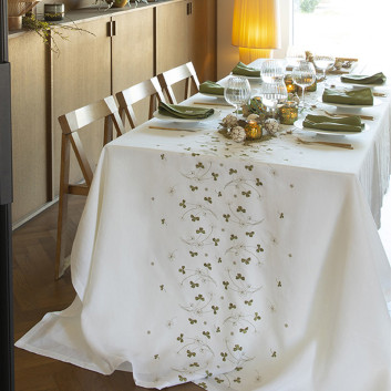 Nappe Chance Alexandre Turpault 100% lin - 3 dimensions