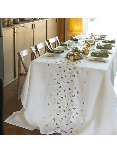 Nappe Chance Alexandre Turpault 100% lin - 3 dimensions