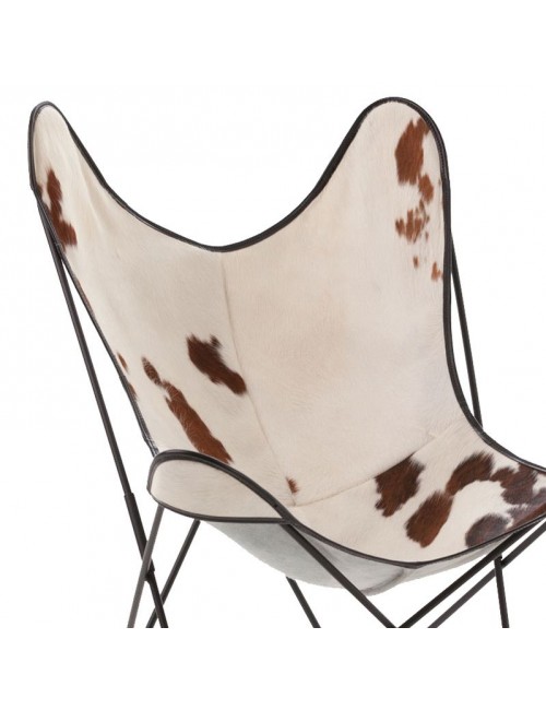 Fauteuil Butterfly AA Airborne Peau de Vache