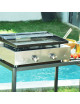 Plancha Simplicity Verycook 2 feux plaque acier émaillé