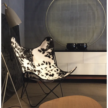 Fauteuil Butterfly AA Airborne Peau de Vache