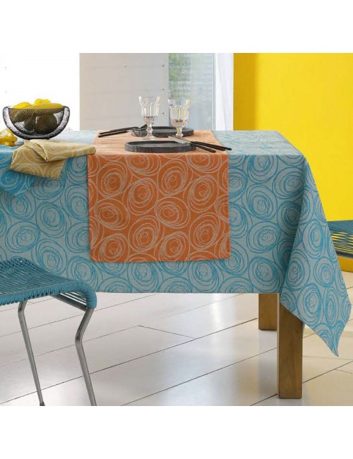 6 serviettes de table Spirale Tradilinge - 3 coloris