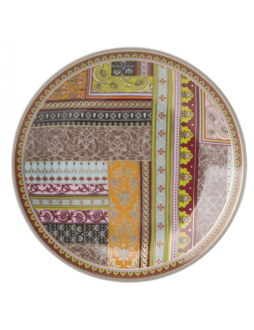 6 assiettes Ispahan Deshoulières porcelaine - 6 dimensions