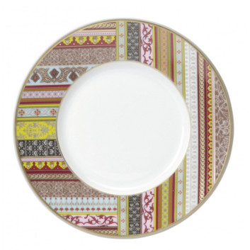 6 assiettes Ispahan Deshoulières porcelaine - 6 dimensions